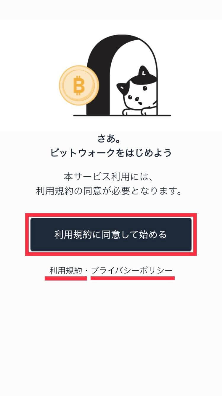 ビットウォークの設定画面